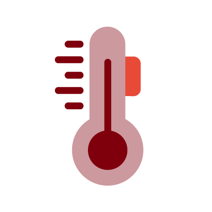 3 adjustable heat settings up to 48°C