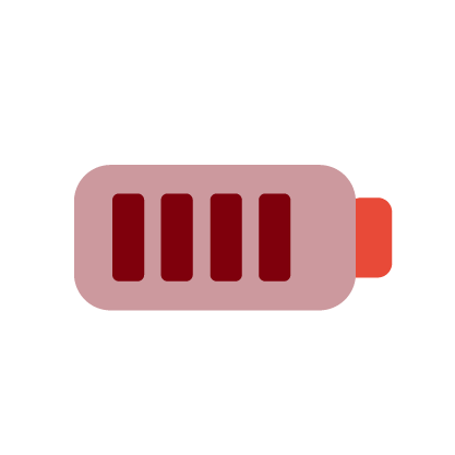 Rechargeable battery up to 10 hours